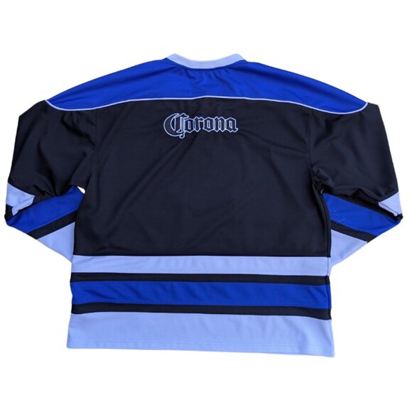 Y2K Corona Extra Cerveza Mexico Hockey Jersey Men’s Size XL - Picture 2 of 4